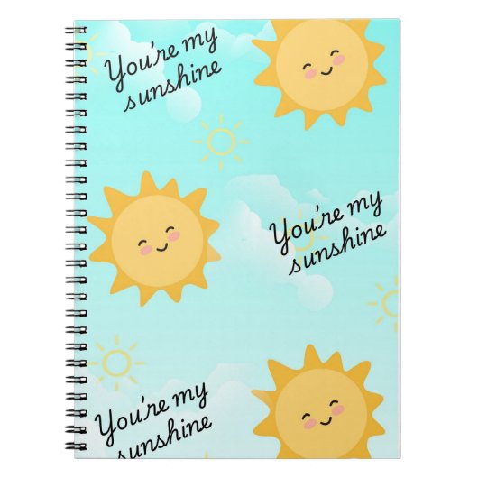 Carnet You're my Sunshine (Devant)