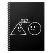 Carnet You're Pointless Geometric Shapes Funny Humor (Devant)