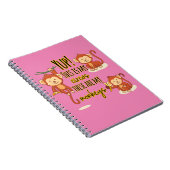 Carnet Yup ! C'est mon cirque, ce sont mes trois singes (Côté Droit)