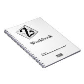 Carnet Z Monogramm Workbook noir et blanc (Côté Droit)