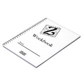 Carnet Z Monogramm Workbook noir et blanc (Côté gauche)
