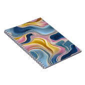 Carnet "Zahara" Flux de bleus, roses et sable (Côté Droit)