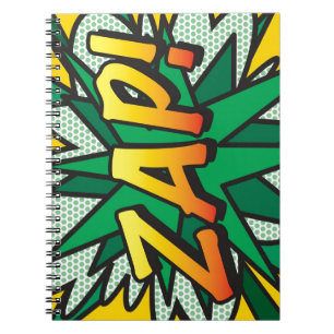 Carnet ZAP Amusement Rétro Bande Dessinée Pop Art