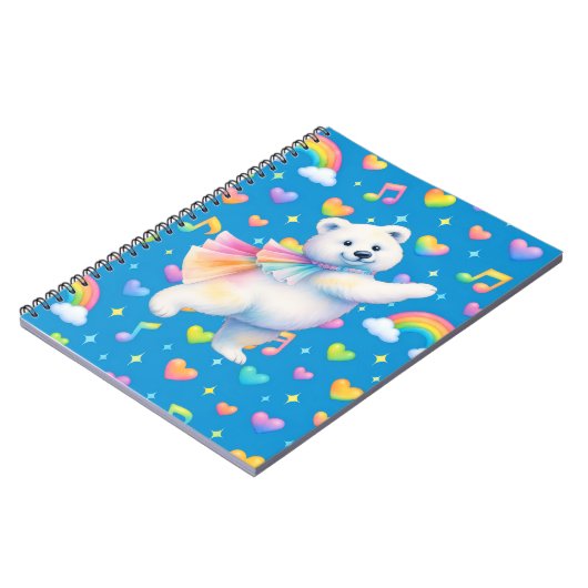 Carnet Zarah Dancing Polar Bear Notebook (Côté gauche)
