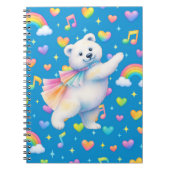 Carnet Zarah Dancing Polar Bear Notebook (Devant)