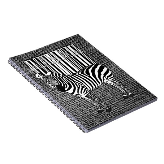 Carnet Zebra Barcode Art (Côté Droit)