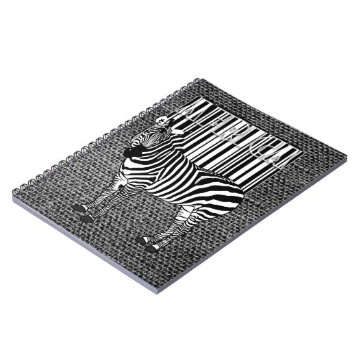 Carnet Zebra Barcode Art (Côté gauche)