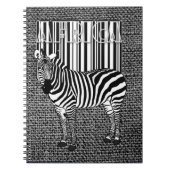Carnet Zebra Barcode Art (Devant)