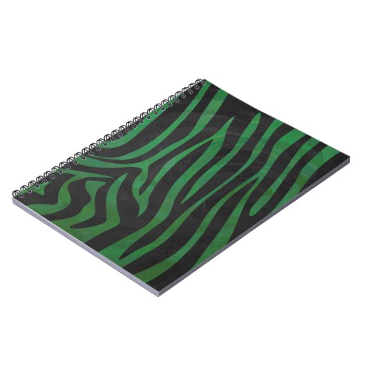 Carnet Zebra Black et Green Print (Côté gauche)