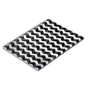 Carnet Zebra Black et Grey Chevron