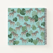 Carnet Zebra Monstera Motif (Dos)