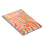 Carnet Zebra Orange and White Print (Côté Droit)