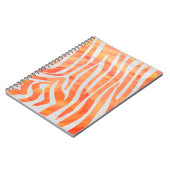 Carnet Zebra Orange and White Print (Côté gauche)