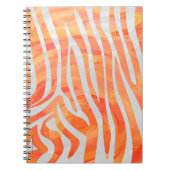 Carnet Zebra Orange and White Print (Devant)