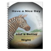 Carnet Zebra Portrait, Amboseli : L'Esprit du Savann (Devant)