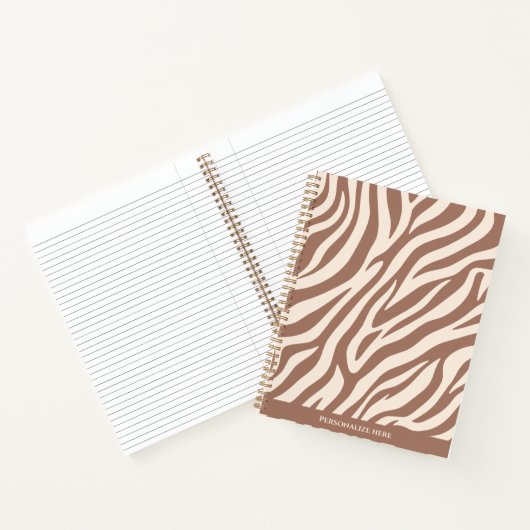 Carnet Zebra Print-Mocha Mousse- (Intérieur)