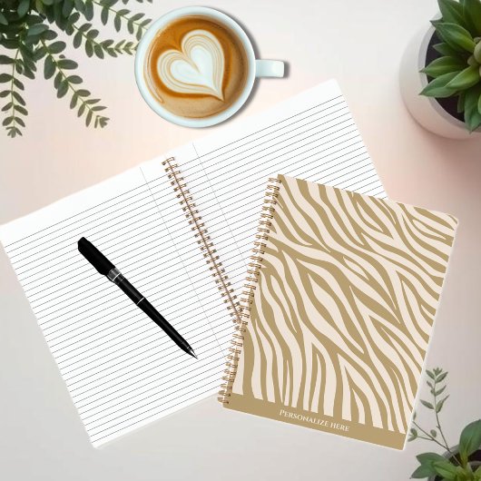 Carnet Zebra Print-Neutral-