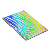 Carnet Zebra Rainbow et White Print (Côté Droit)