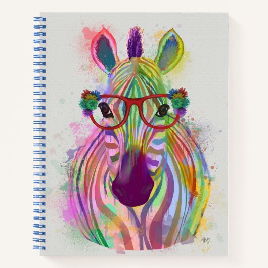 Carnet Zebra Rainbow Splash (Devant)