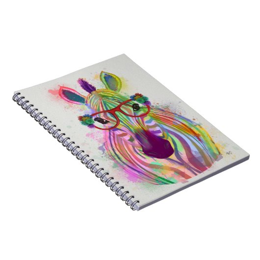 Carnet Zebra Rainbow Splash (Côté Droit)