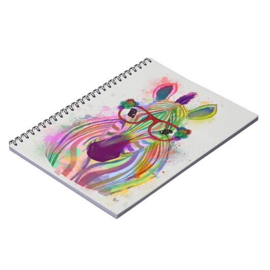 Carnet Zebra Rainbow Splash (Côté gauche)