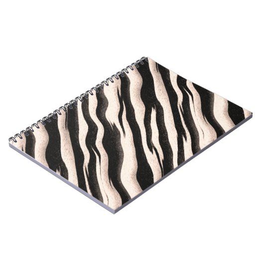 Carnet Zebra raye une texture transparente + vos idées (Côté gauche)