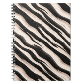 Carnet Zebra raye une texture transparente + vos idées (Devant)