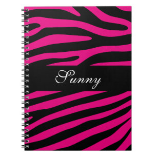 Carnet Zebra rayures motif + votre arrière - plan & idées