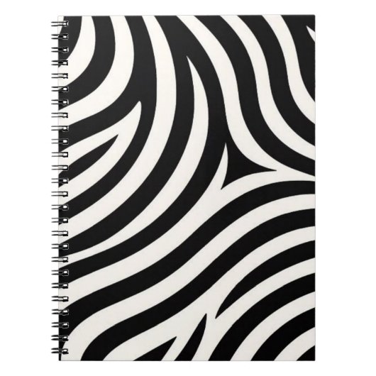 Carnet Zebra Stripes Impression moderne (Devant)