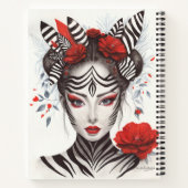 Carnet Zebra Woman - Pop Art primé (Dos)