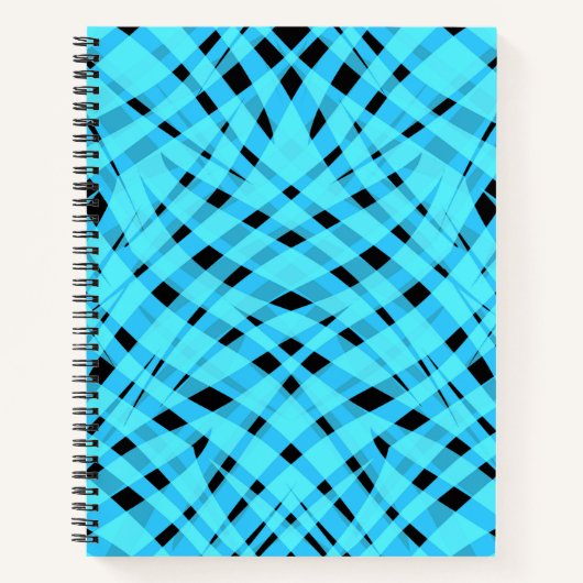 Carnet Zèbre animal sans joint peau de tigre zèbre bleu a (Devant)