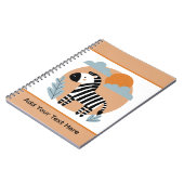 Carnet Zèbre capricieux d'influence scandinave (Côté gauche)