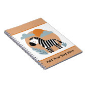 Carnet Zèbre Fantaisiste Influence Scandinave (Côté Droit)