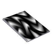 Carnet Zèbre funky abstrait noir et blanc (Côté Droit)