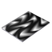 Carnet Zèbre funky abstrait noir et blanc (Côté gauche)