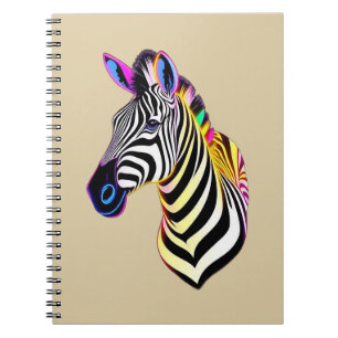 Carnet Zèbre Néon Lumineux