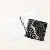 Carnet Zèbre noir et blanc Wavy Abstraction (Intérieur)