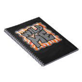 Carnet Zèbre Orange et Blanc Sauvage Moi (Côté Droit)