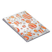 Carnet Zèbre Orange et Point Blanc (Côté Droit)