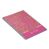 Carnet Zèbre Pailleté Or Rose (Côté Droit)