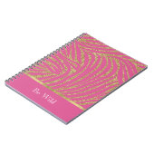 Carnet Zèbre Pailleté Or Rose (Côté gauche)