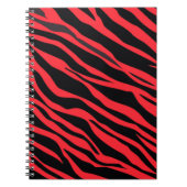 Carnet Zèbre rouge écarté (Devant)