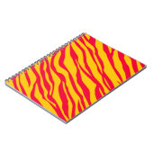 Carnet Zèbre rouge et orange rayé (Côté gauche)