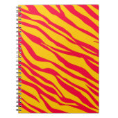 Carnet Zèbre rouge et orange rayé (Devant)