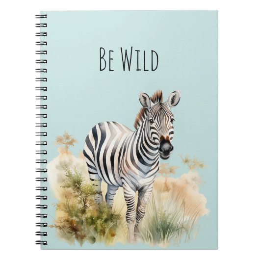 Carnet Zèbre Sauvage (Devant)