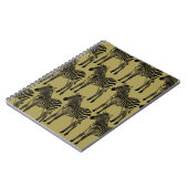 Carnet Zèbres noir et or (Côté gauche)