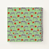 Carnet Zèbres Parmi Les Fleurs D'Hibiscus (Dos)