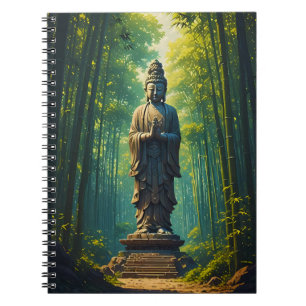 Carnet Zen dans la forêt de bambou