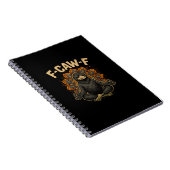 Carnet Zen F-Caw-F Crow Yoga Raven F-Caw-F Zen Funny Medi (Côté Droit)