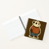 Carnet Zen Panda Sticker – Relaxed Cartoon Bear in Casual (Intérieur)